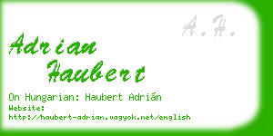 adrian haubert business card